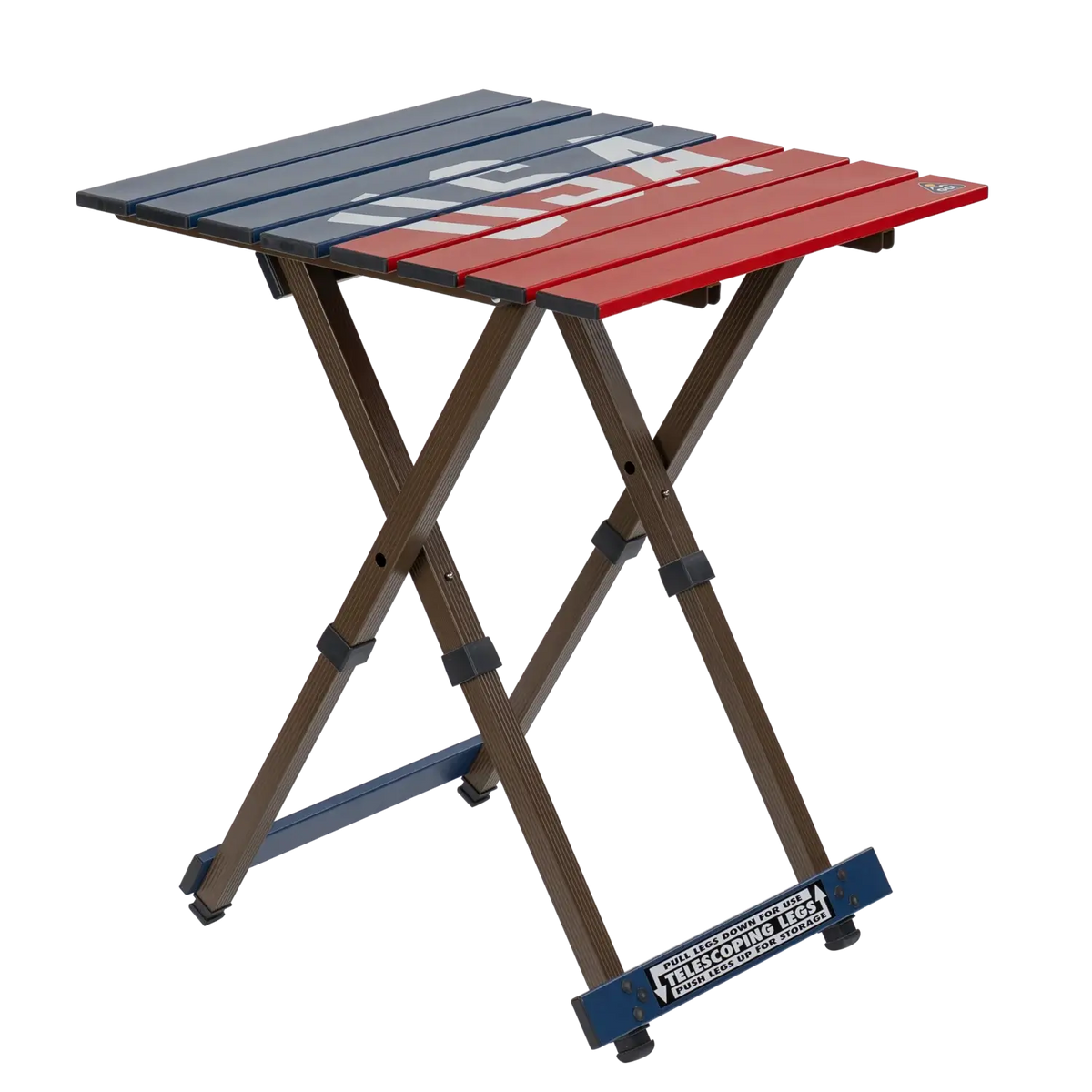 Compact Camp Table 20™ - USA Anniversary Deluxe - Quick Table Setup